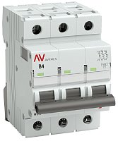 Выключатель автоматический EKF Averes AV-6 3п 4А B 6кА